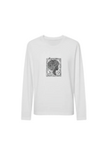 The Rooted Bloom: Hand Printed Organic Cotton Long Sleeve Sweater