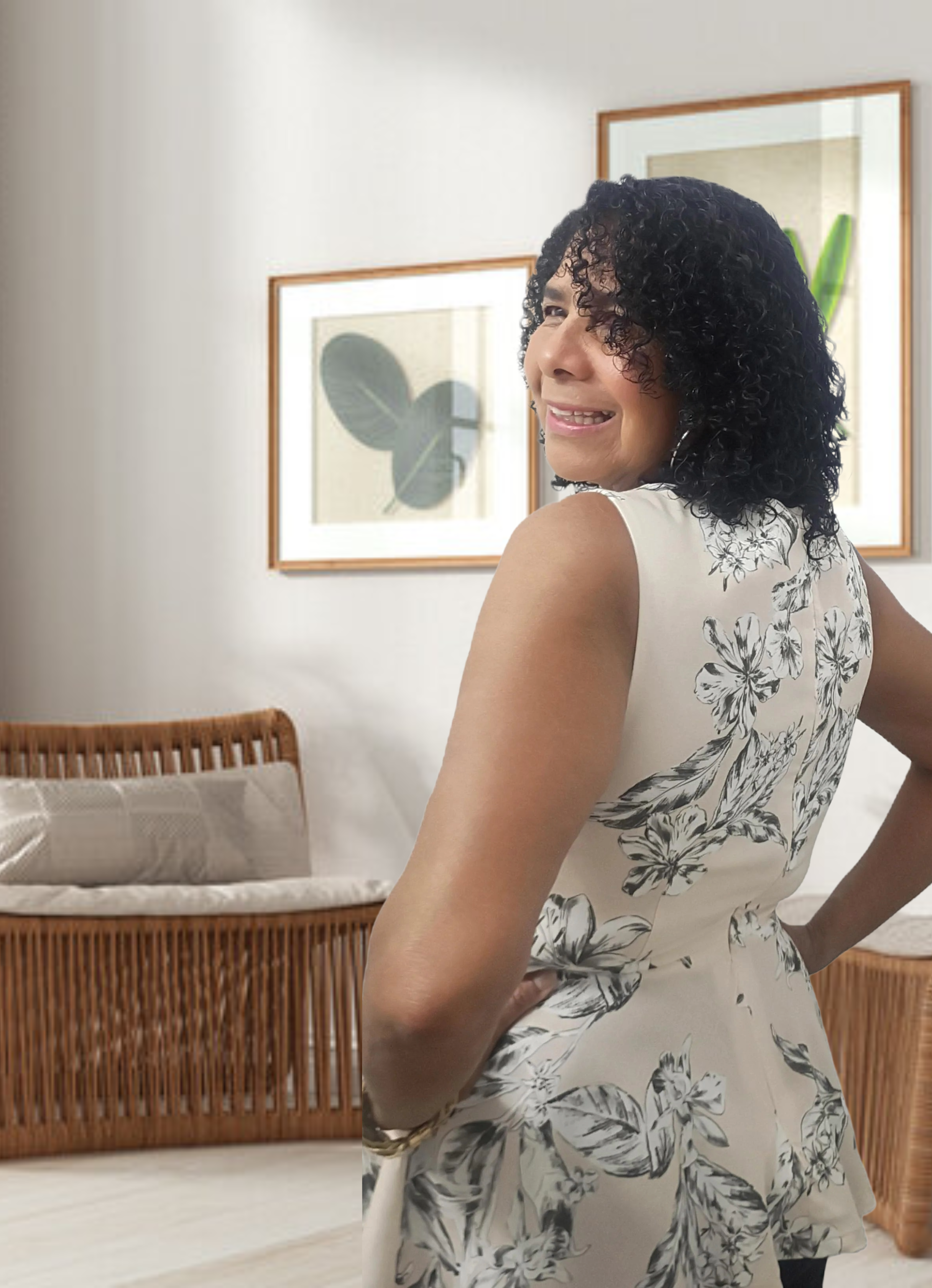 Viscose Eco-Vero Linen Peplum Top
