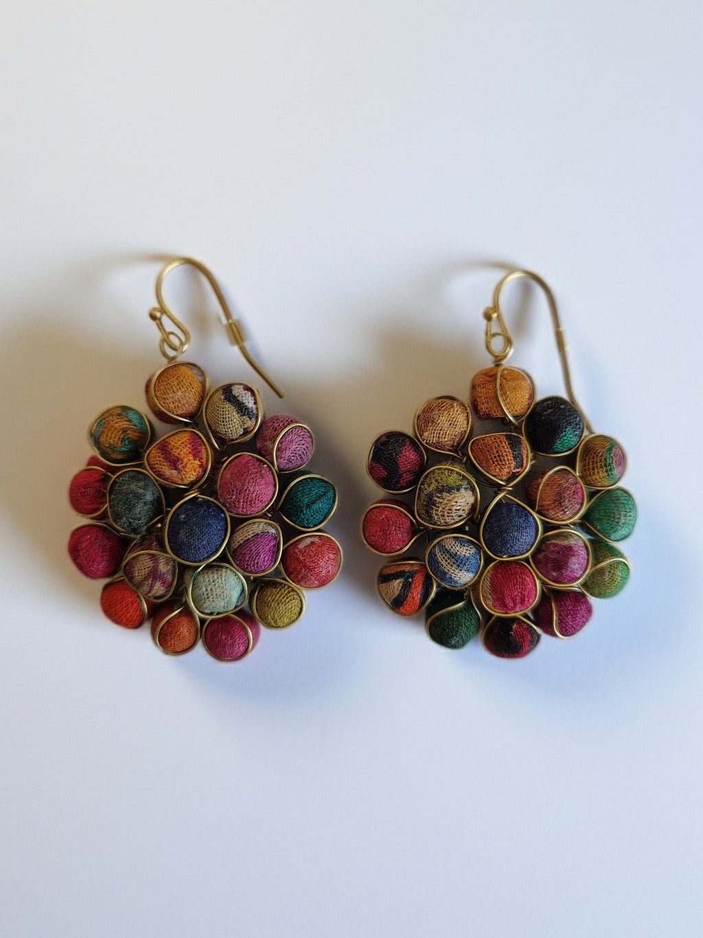 Aasha Kantha Handcrafted Beaded Circle Earrings