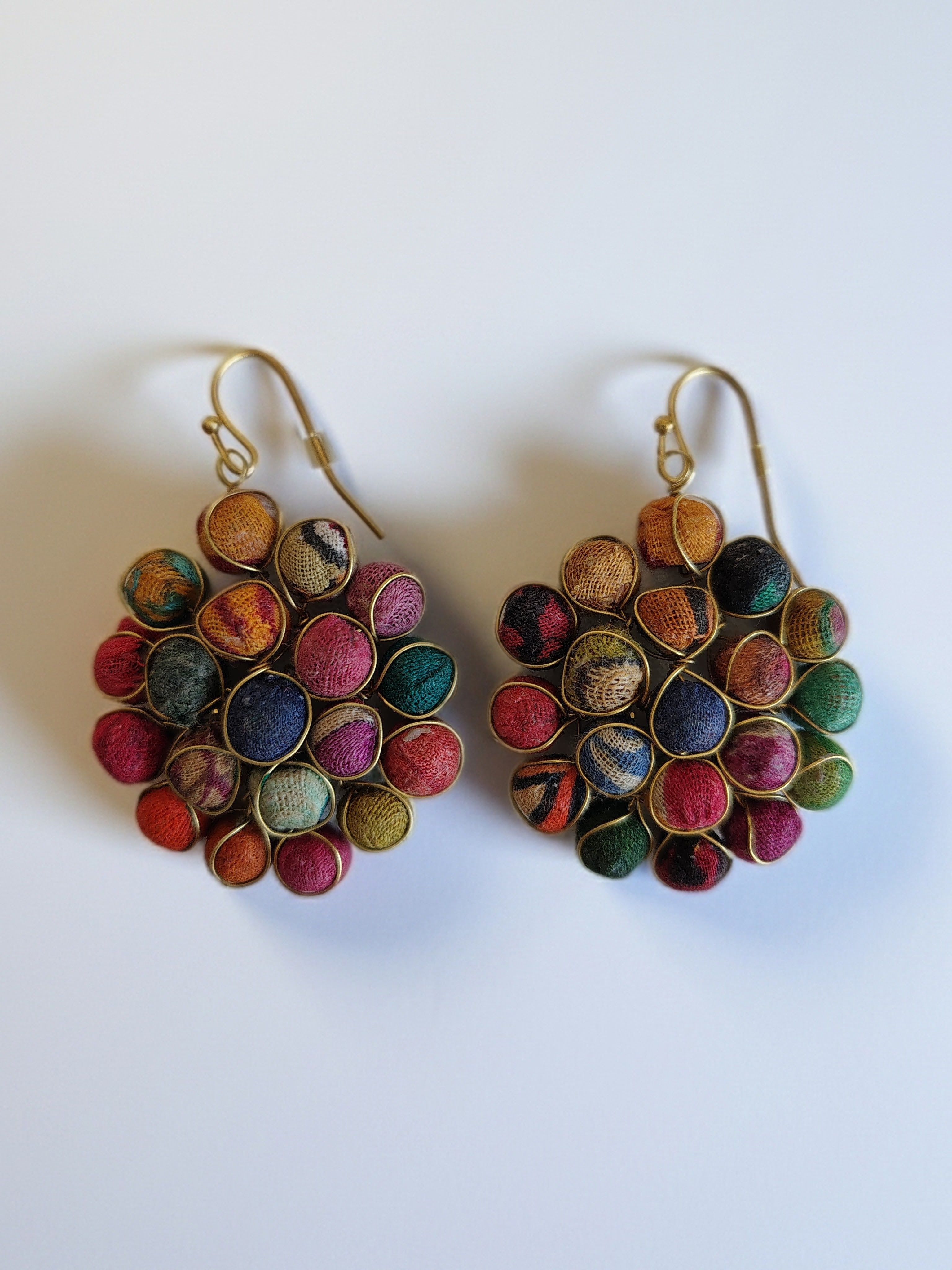 Aasha Kantha Handcrafted Beaded Circle Earrings