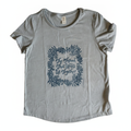 Hand Block Printed Graphic Tee — The Thread That Holds Us Together – Organic Cotton Blend Tee